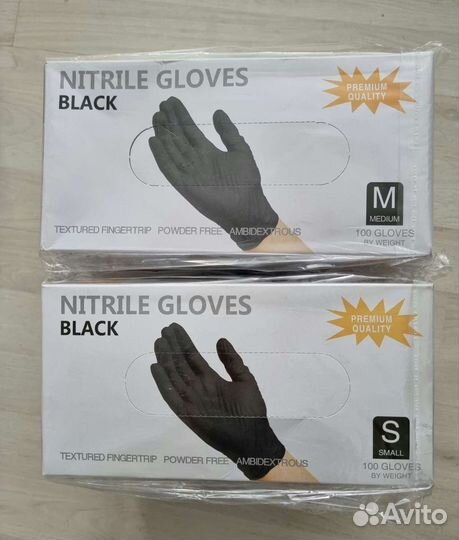 Перчатки нитриловые S M