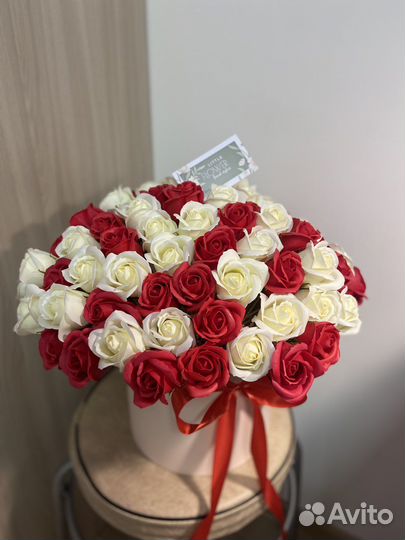 Букет из 101 розы в коробке