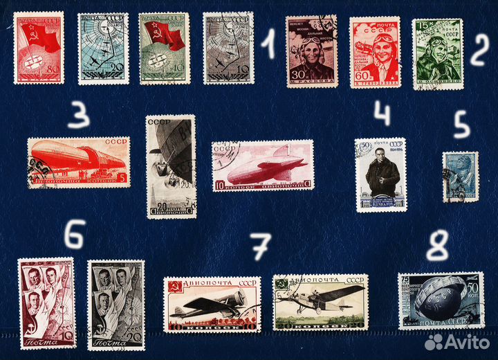 Марки СССР - Авиация