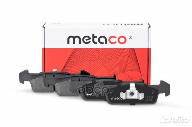 Колодки тормозные передние к-кт '3000-184 metaco