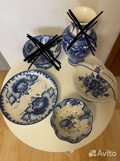 Посуда гжель