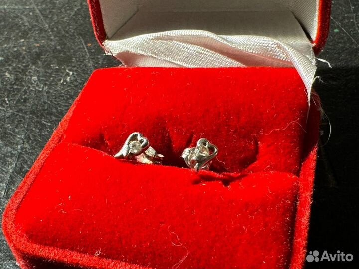 Серьги серебро