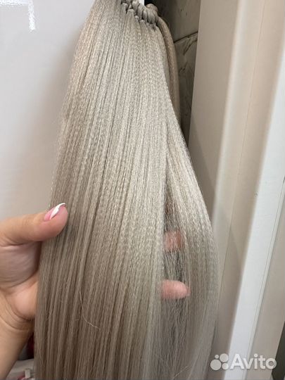 Хвост шиньон на резинке