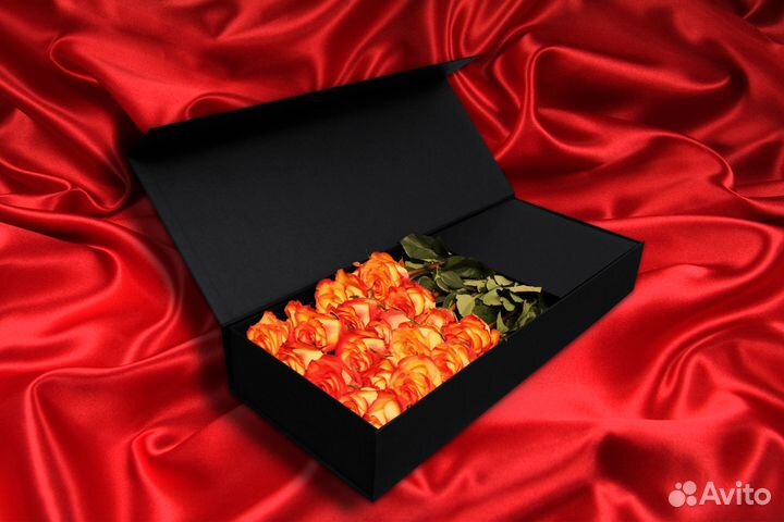 Коробка подарочная с текстурой лён, 62х25 см