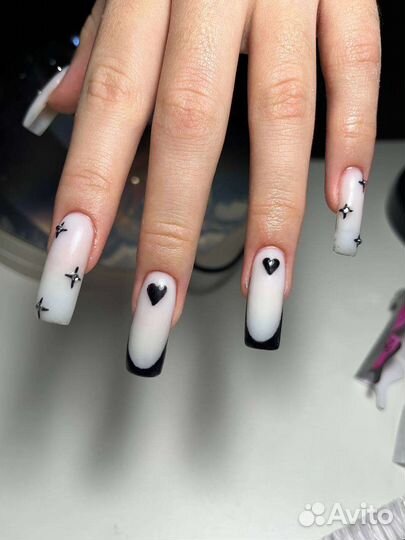 Маникюр наращивание