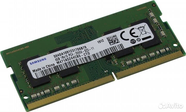 Модуль памяти samsung M471 SO-dimm DDR4 dimm 4 Гб