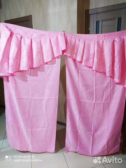 Ламбрекен и шторы на кухню новые