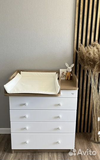 Пеленальный матрас с бортиками для новорожденных