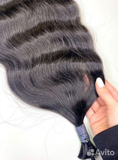 Волосы для наращивания, 40см, кудри, Долями