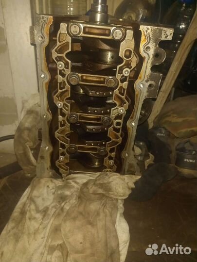 Блок двигателя с кленвалом,fusion,mondeo 1.6 fyda