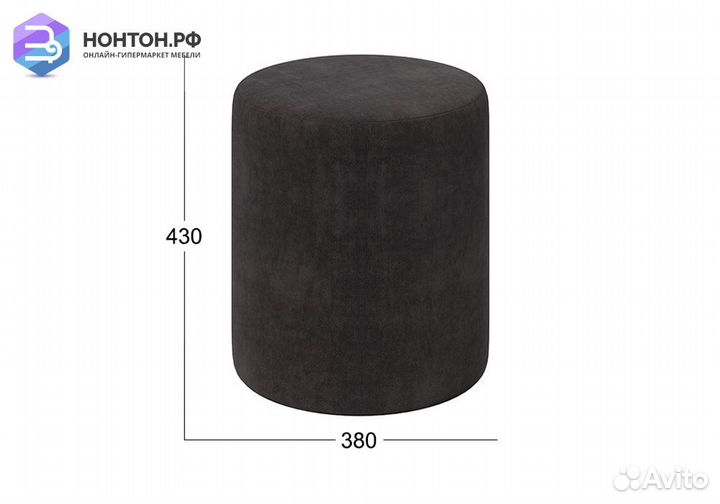 Пуф тип 9 графит