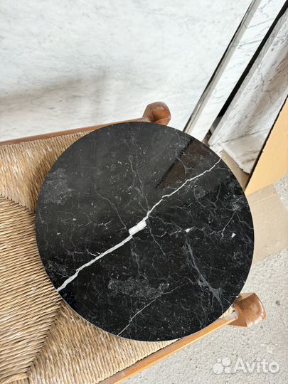 35 см кофейный столик с натуральным мрамором