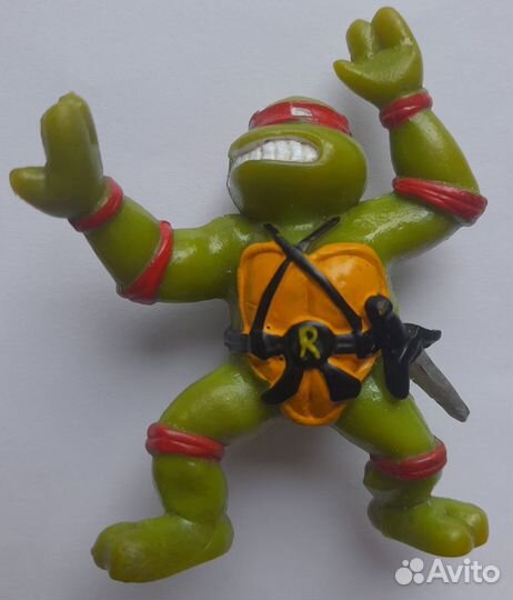 Черепашки-ниндзя минифигурки tmnt резиновые 1988 г