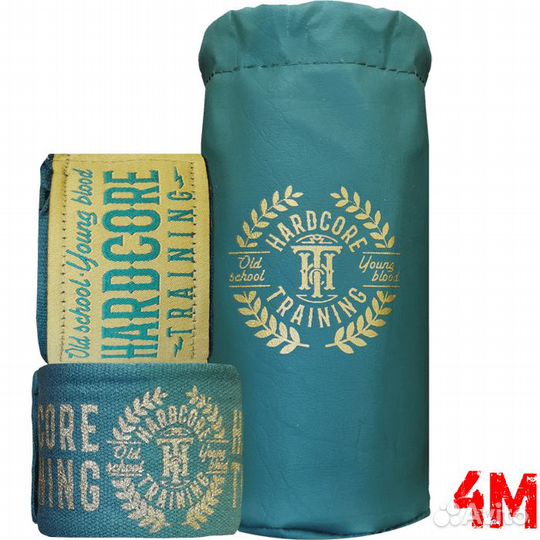 Боксерские бинты Hardcore Training Premium Green 4