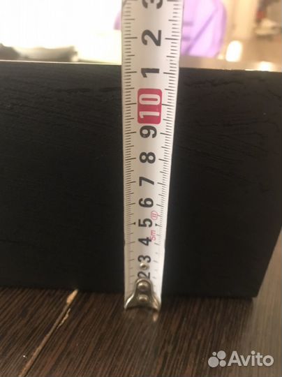 Черная матовая полка для ванной комнаты