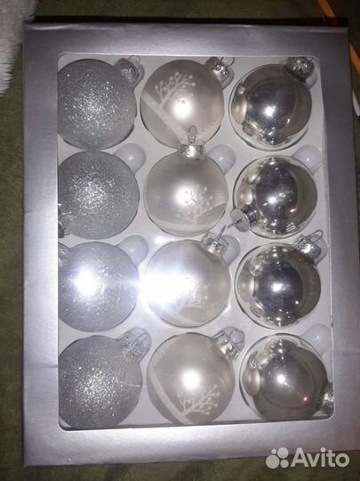 Елочные игрушки стекло новые