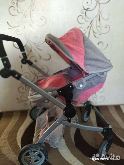 Коляска для кукол двойняшек