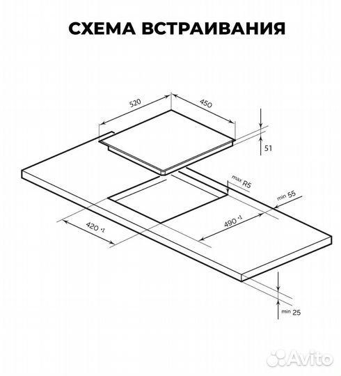 Варочная панель lex EVH 431A BL