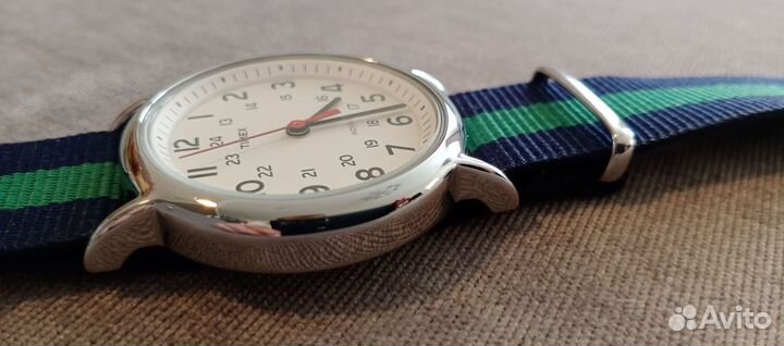 Кварцевые часы Timex T2N654 Weekender