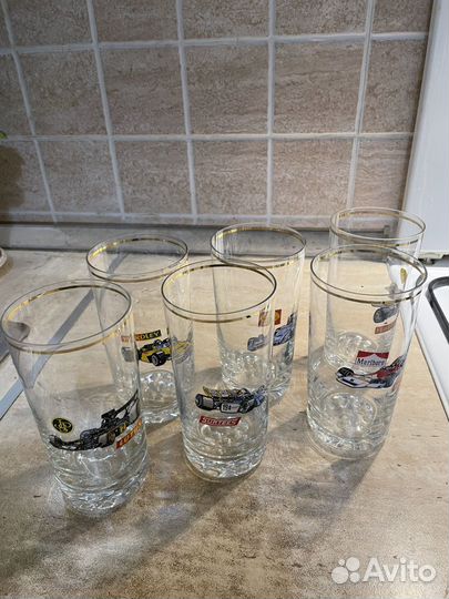 Винтажный стакан Богемия Ferrari 1980