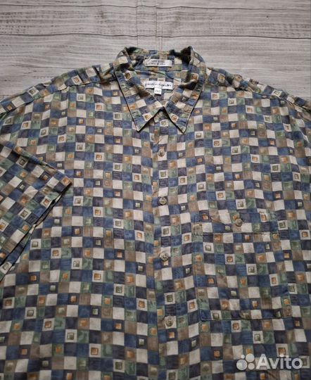 60-62 размер, рубашка-гавайка Pierre Cardin