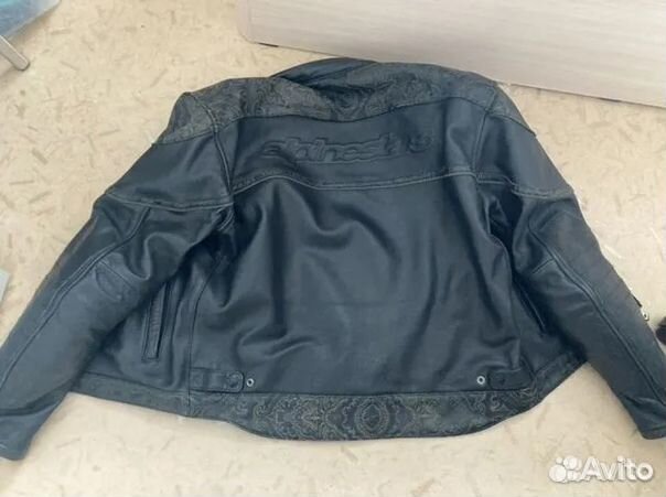 Мотокуртка кожаная мужская
