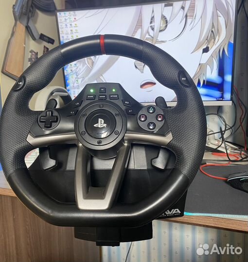 Игровой руль hori racing wheel apex