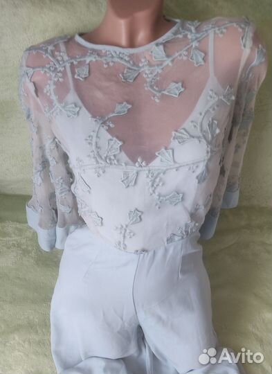 Комбинезон вышивка сетка 40 42