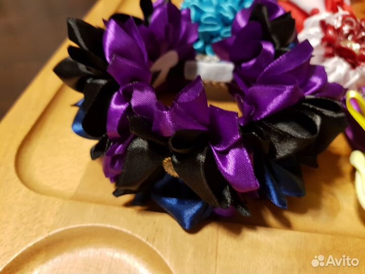 Бантики ручная работа, заколки, резинки для волос