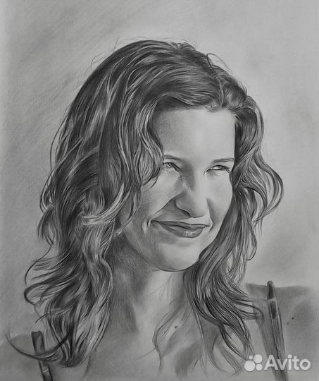Портрет по фото карандашом