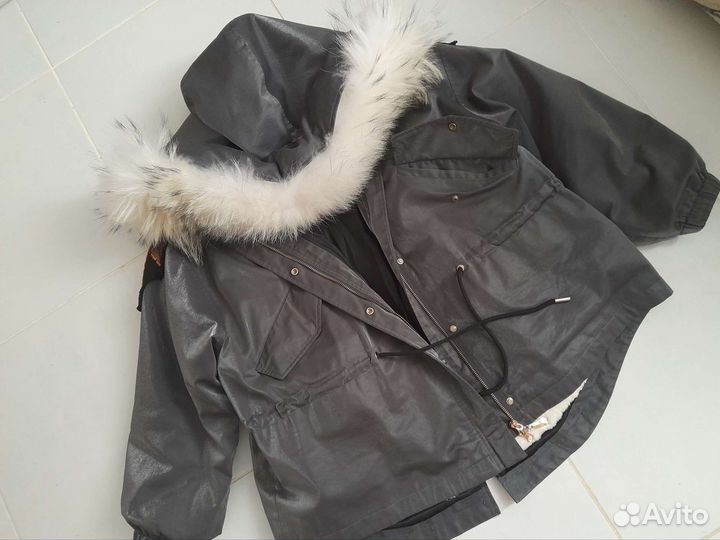 Парка куртка трансформер зима осень весна