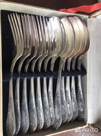 Столовый набор ложки и вилки СССР