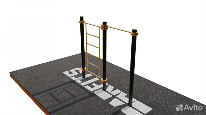 Шведская стенка С турником свс-78 76мм пластик