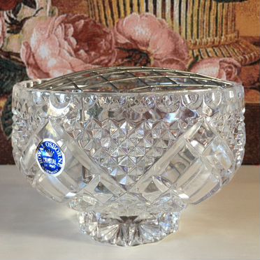 Хрустальная ваза для цветов rose bowl Germany