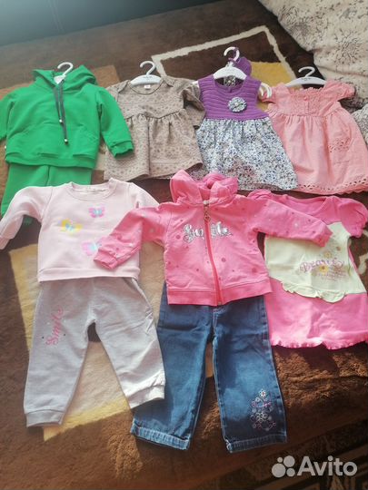 Вещи пакетом для девочки 74 80