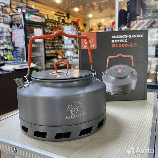 Туристический чайник с теплообменником