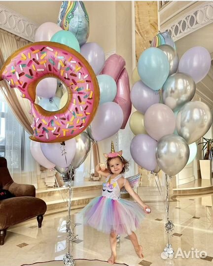 Гелиевые шары и цветы под ключ