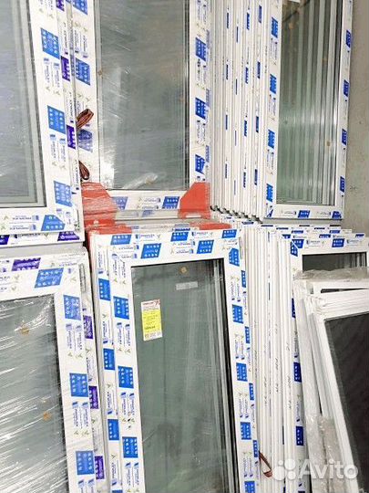 Пластиковые готовые окна 1202х597 мм