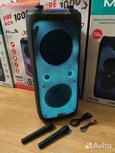 Караоке колонка новая с двумя микрофонами 20-62
