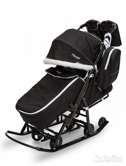 Детские санки коляска Pikate «арктик» модель 2022