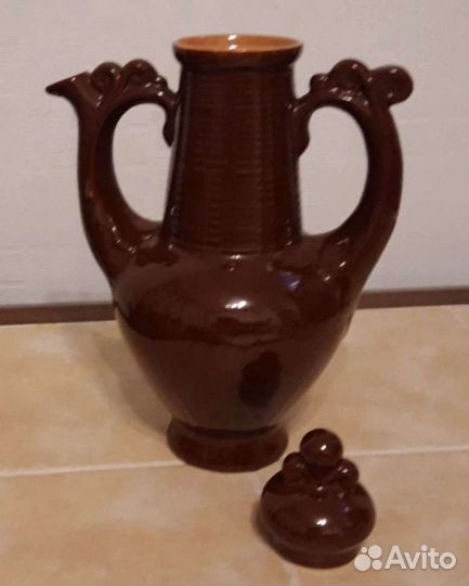 Кувшин глиняный,старинный,новый
