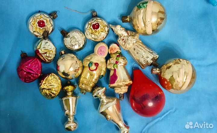 Елочные игрушки стекло
