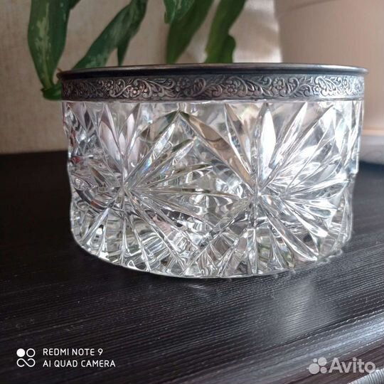 Хрустальная конфетница СССР