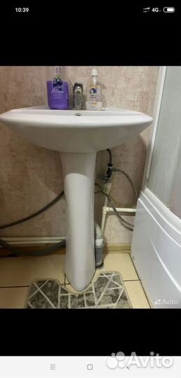 Раковина с пьедесталом бу