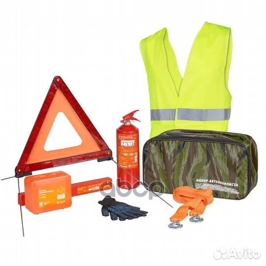 Набор автомобилиста техосмотр к сумк.камуфлзнак