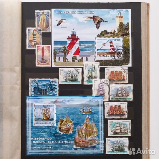 Почтовые марки водный транспорт, корабли