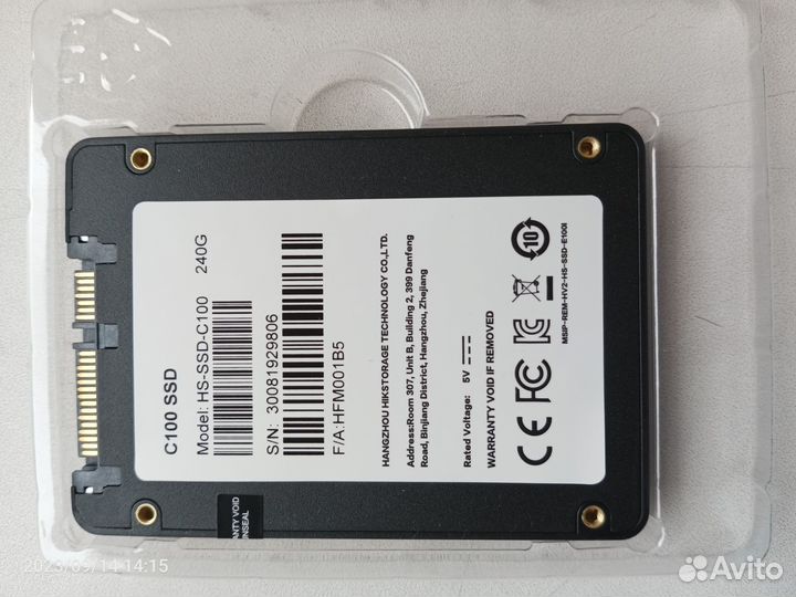 SSD диск 240 Гб новый
