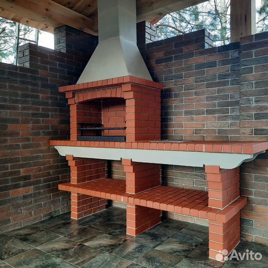 Печь барбекю / Мангал из кирпича