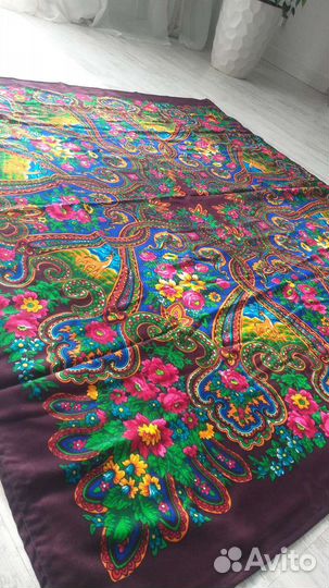 Павловопосадский платок СССР шерсть