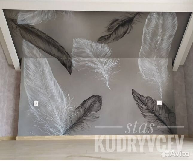 Барельеф, роспись стен, аэрография скульптура